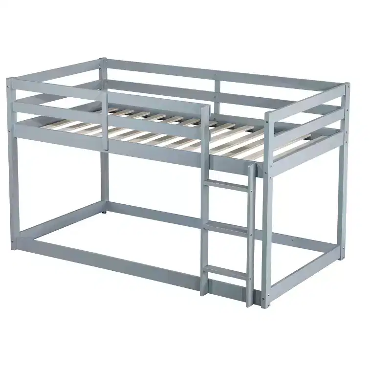 MAYEERTY Twin Loft Bed Under-Bed Storage Space-Saving Heavy-Duty Metal