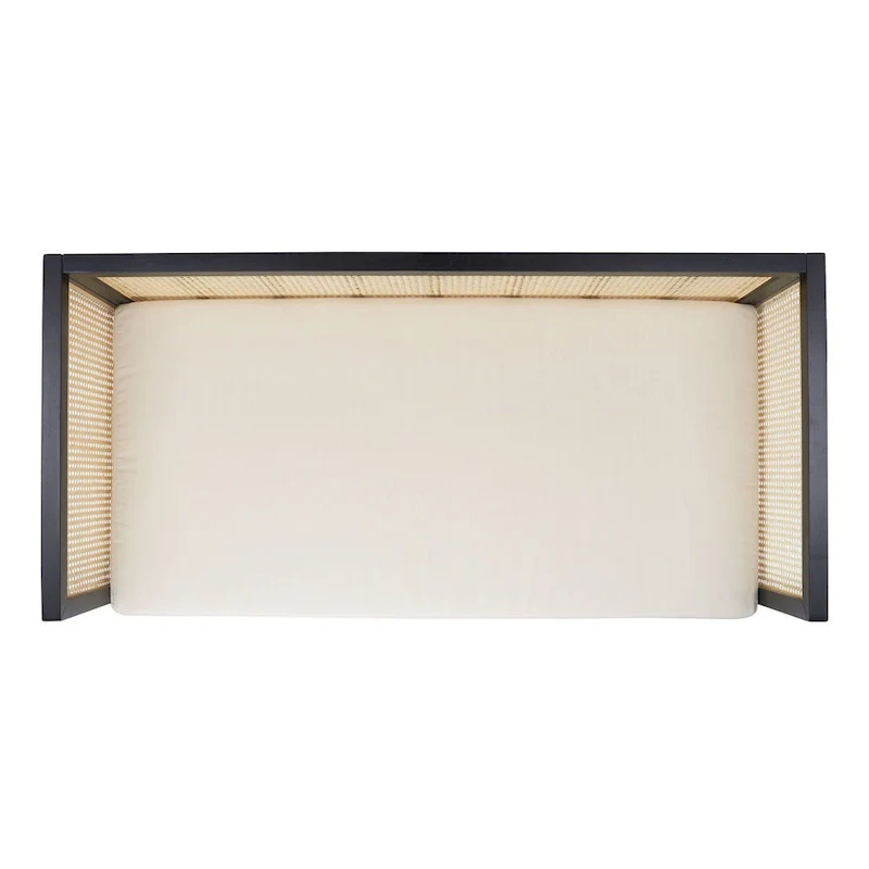 SAFAVIEH Mandie Rattan Sofa - 29  W x 62  D x 30  H - 29Wx62Dx29H