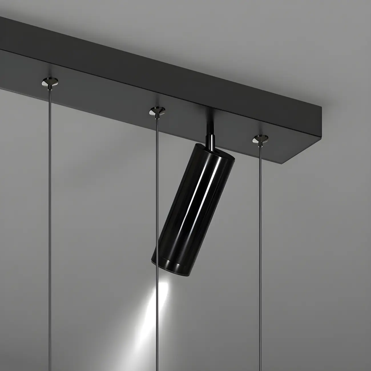 Modern Adjustable Crystal Linear Pendant Light