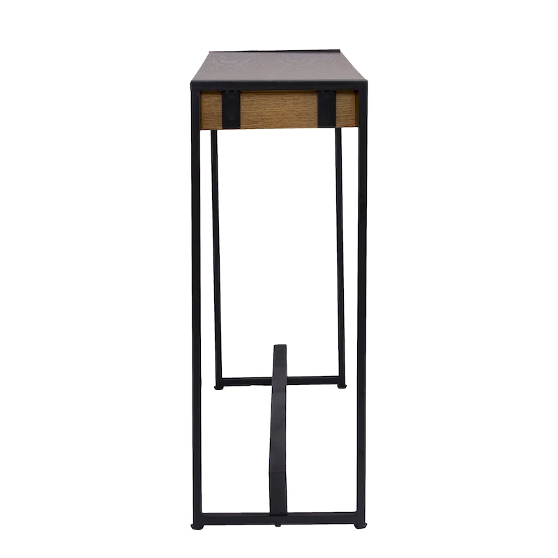 SEI Furniture Macen Modern Narrow Industrial Console Table