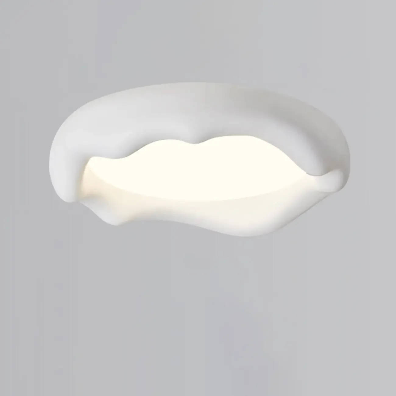 Acrylic Artistic Melting Cream Design Flush Ceiling Light