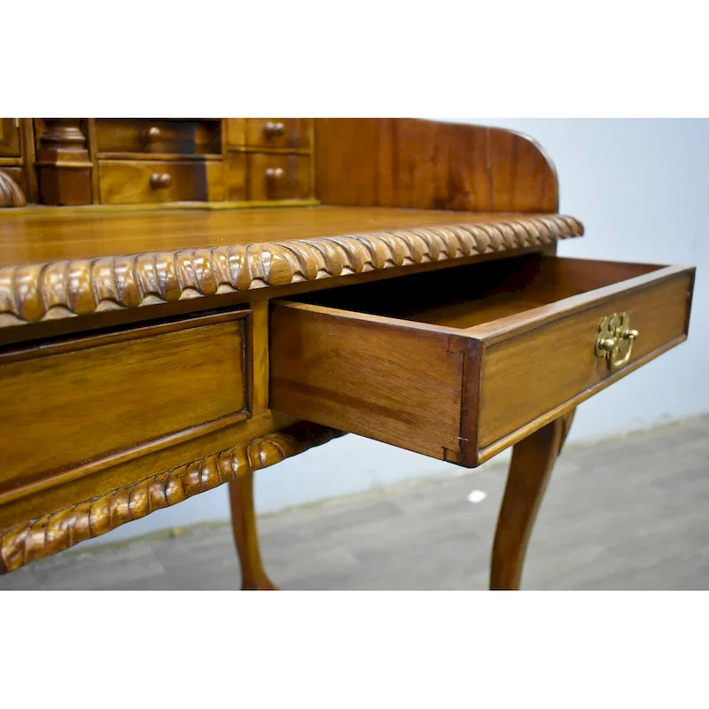 Victorian Mahogany Escritoire Secretary Desk