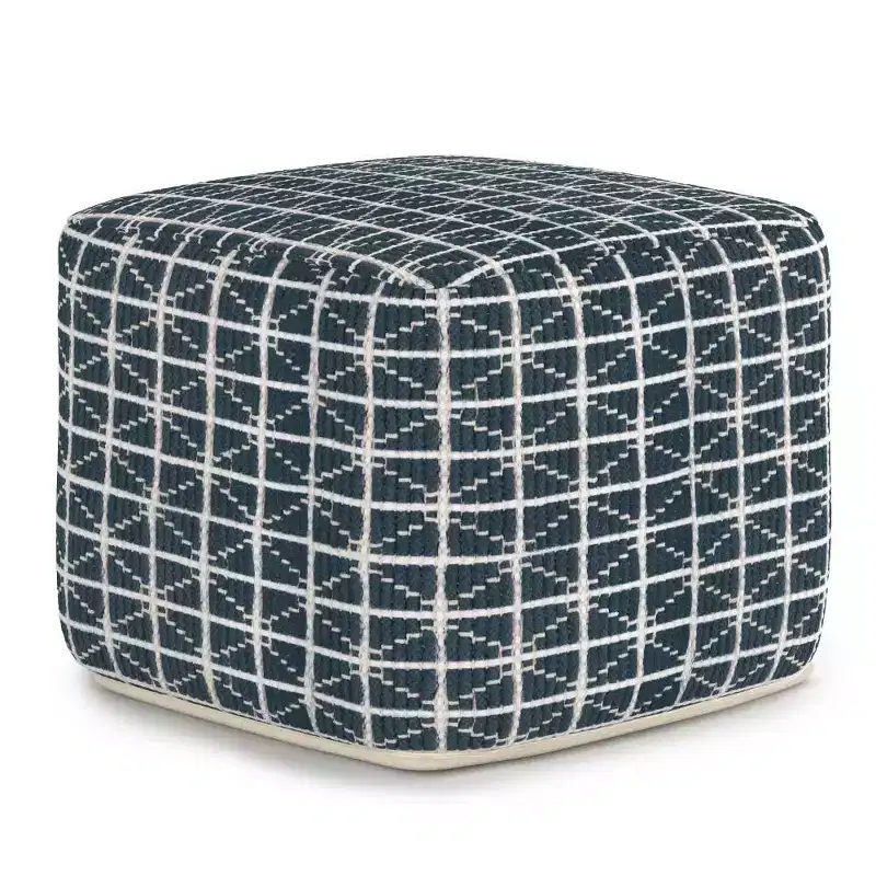 Tatum Square Pouf - WyndenHall