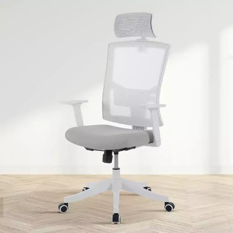 Ergonomic Office Chair, Computer Desk Chair Comfy with Adjustable Padded Headrest,Comfortable Lumbar Support Gaming Chairs for Bedroom,Study,Student