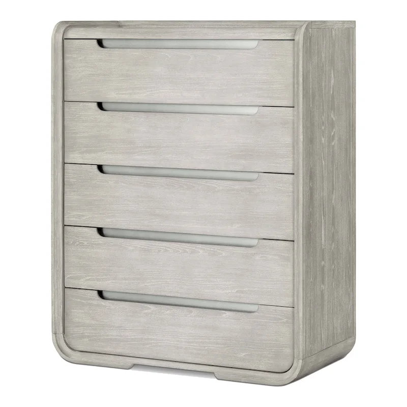 Furniture of America Addeso Modern Solid Wood 5-Drawer Chest