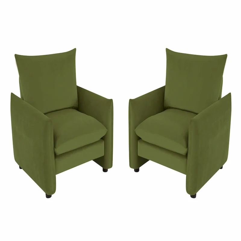 33-inch Modern Low-Profile Armchair with Plush Cushioning