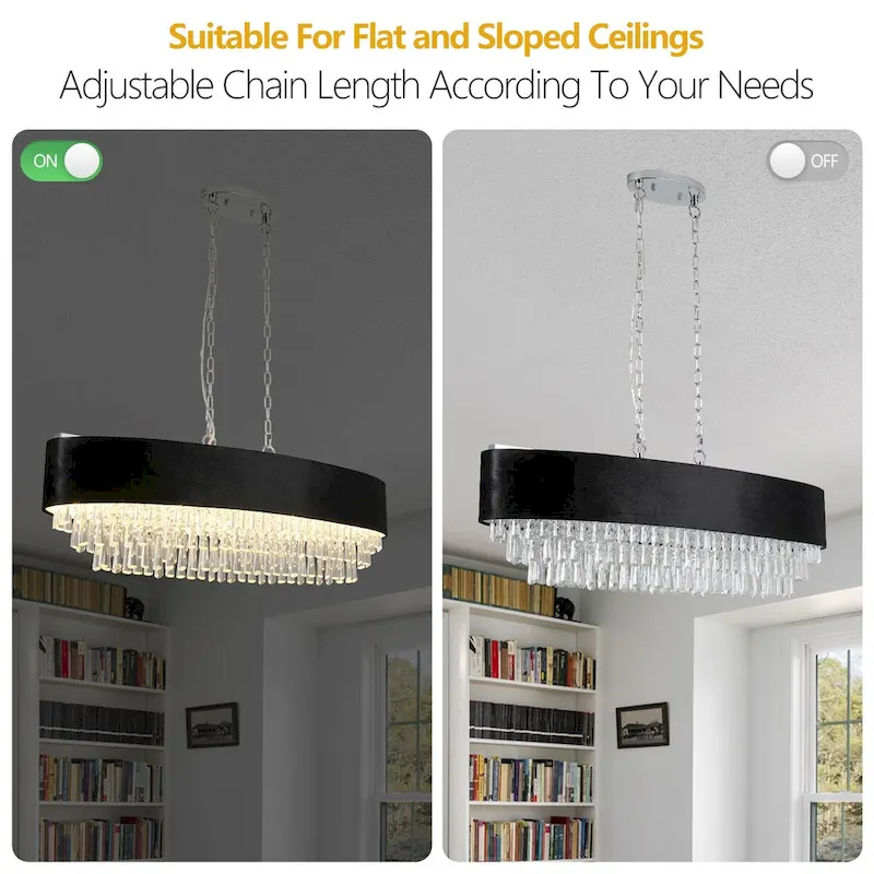 Crystal chandelier-without bulbs