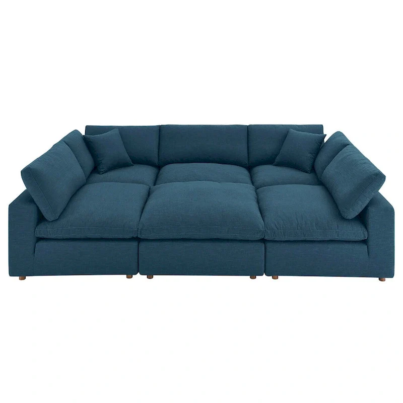 Commix Down Filled Overstuffed 6-Piece Sectional Sofa
