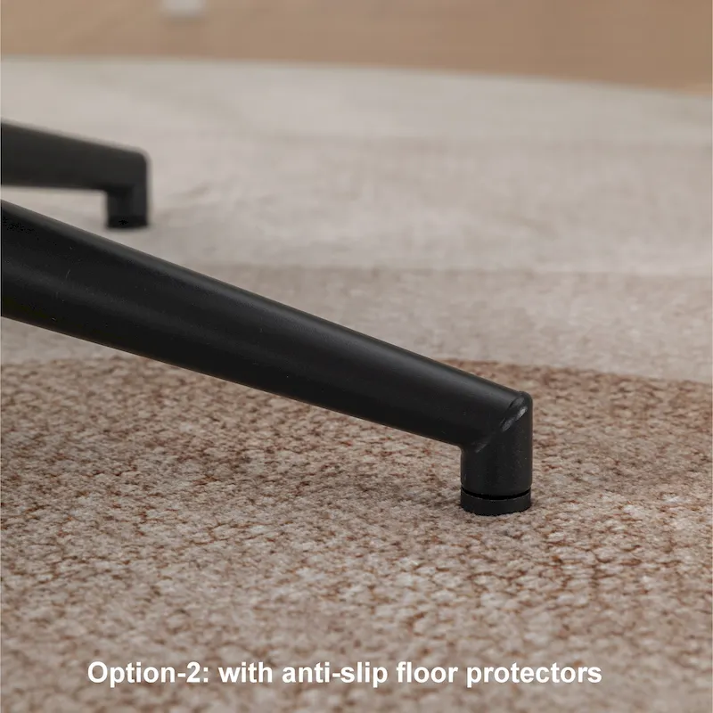 Roundhill Bizerte Adjustable Swivel Criss Cross Chair, Wide Seat Office Chair Vanity Chair