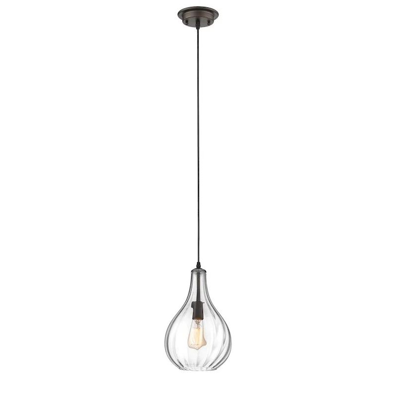Transitional 1-light Oil Rubbed Bronze Pendant