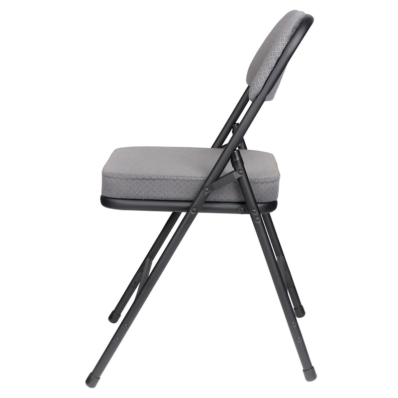 Hampden Furnishings Bernadine Collection Deluxe Fabric Padded Folding Chair, Pack of 2