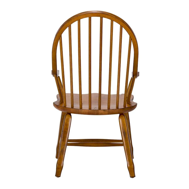 Treasures Rustic Oak Bow-back Armchair