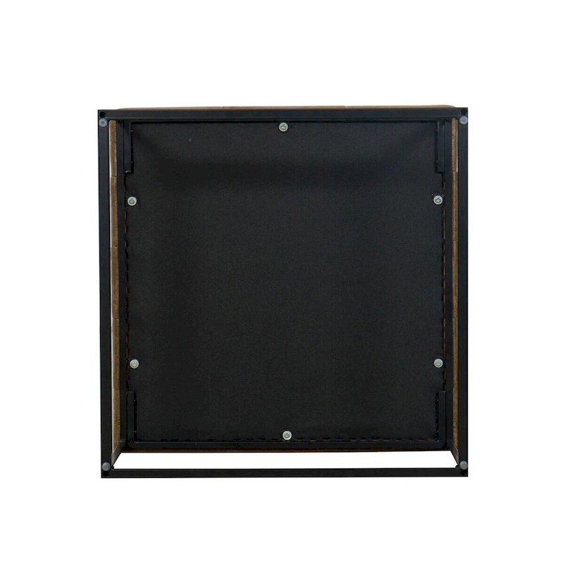 HomePop Draper Square Button-tufted upholstered top Cocktail Ottoman