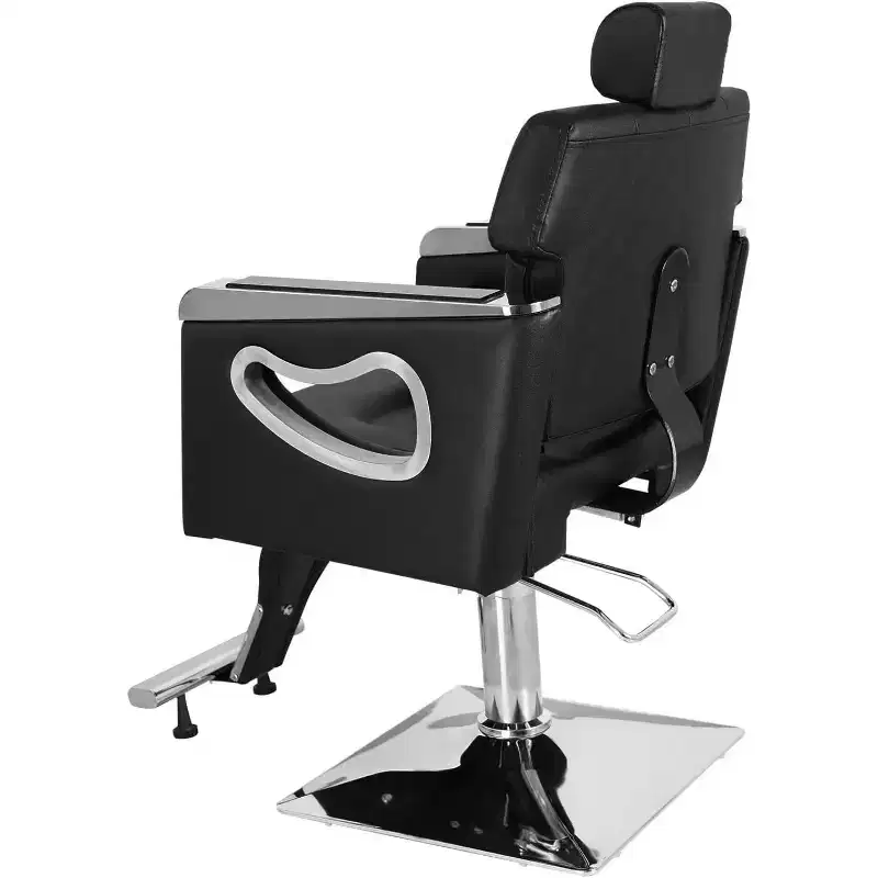 Karl Home Heavy Duty Reclining Barber Chair Salon Chair with Headrest Height Adjustable