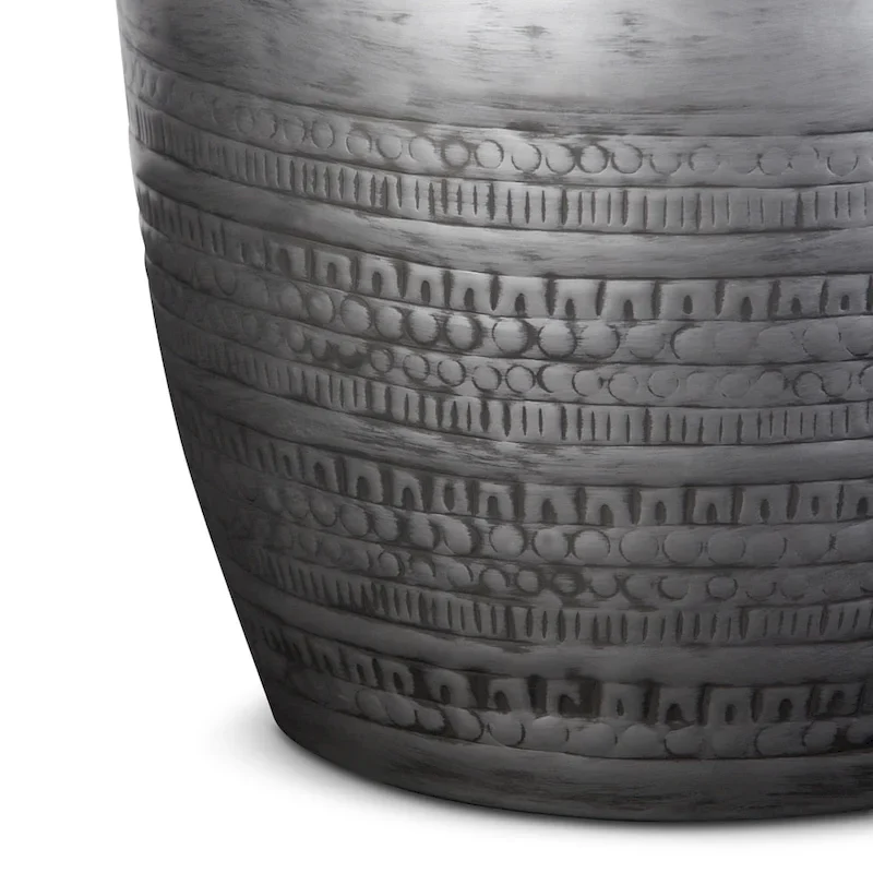 WYNDENHALL Jean 15  Wide Tribal Pattern Metal Accent Table & Assembled - 15 w x 15  d x 20  h