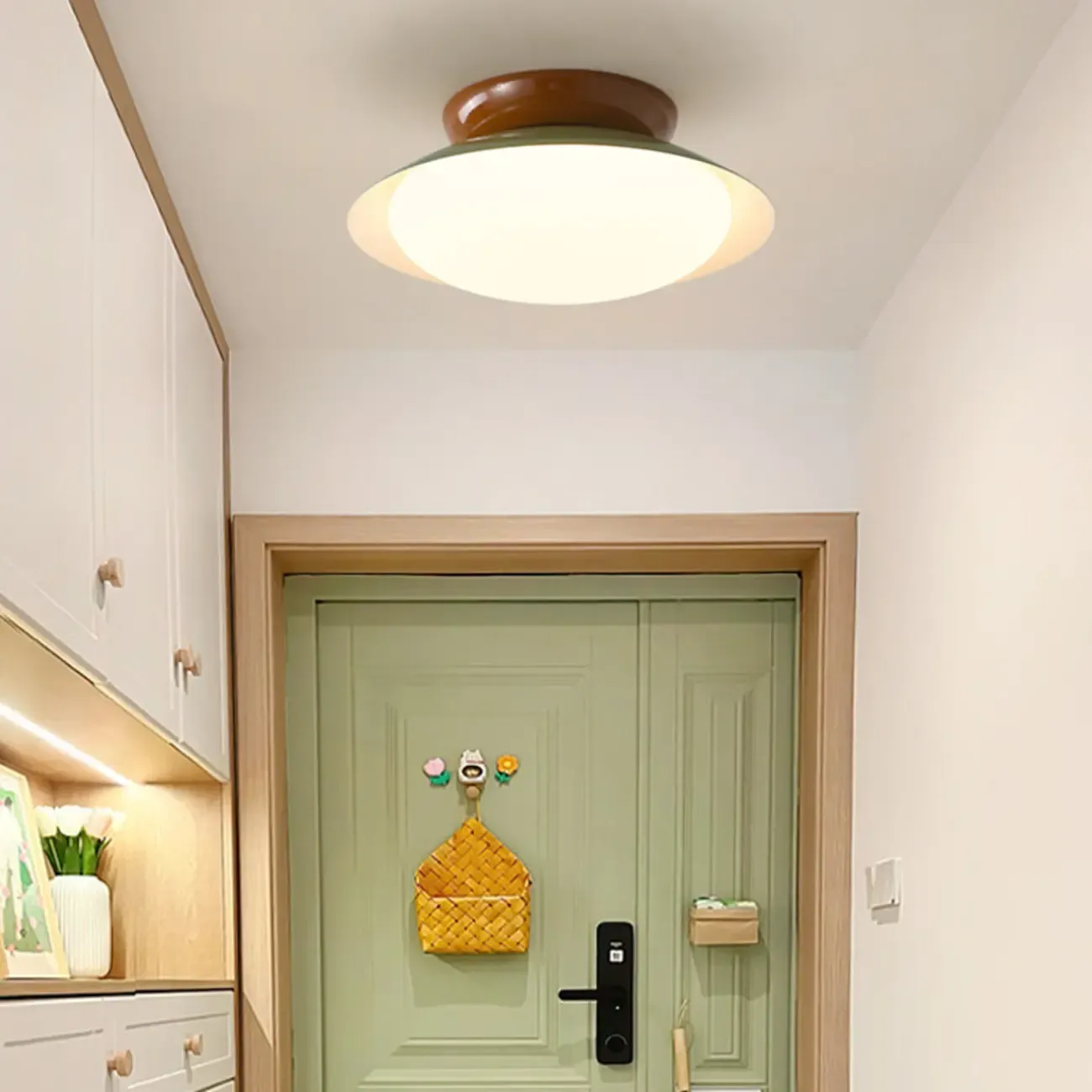 Dimmable Semi Flush Mount LED Ceiling Light for Entryway