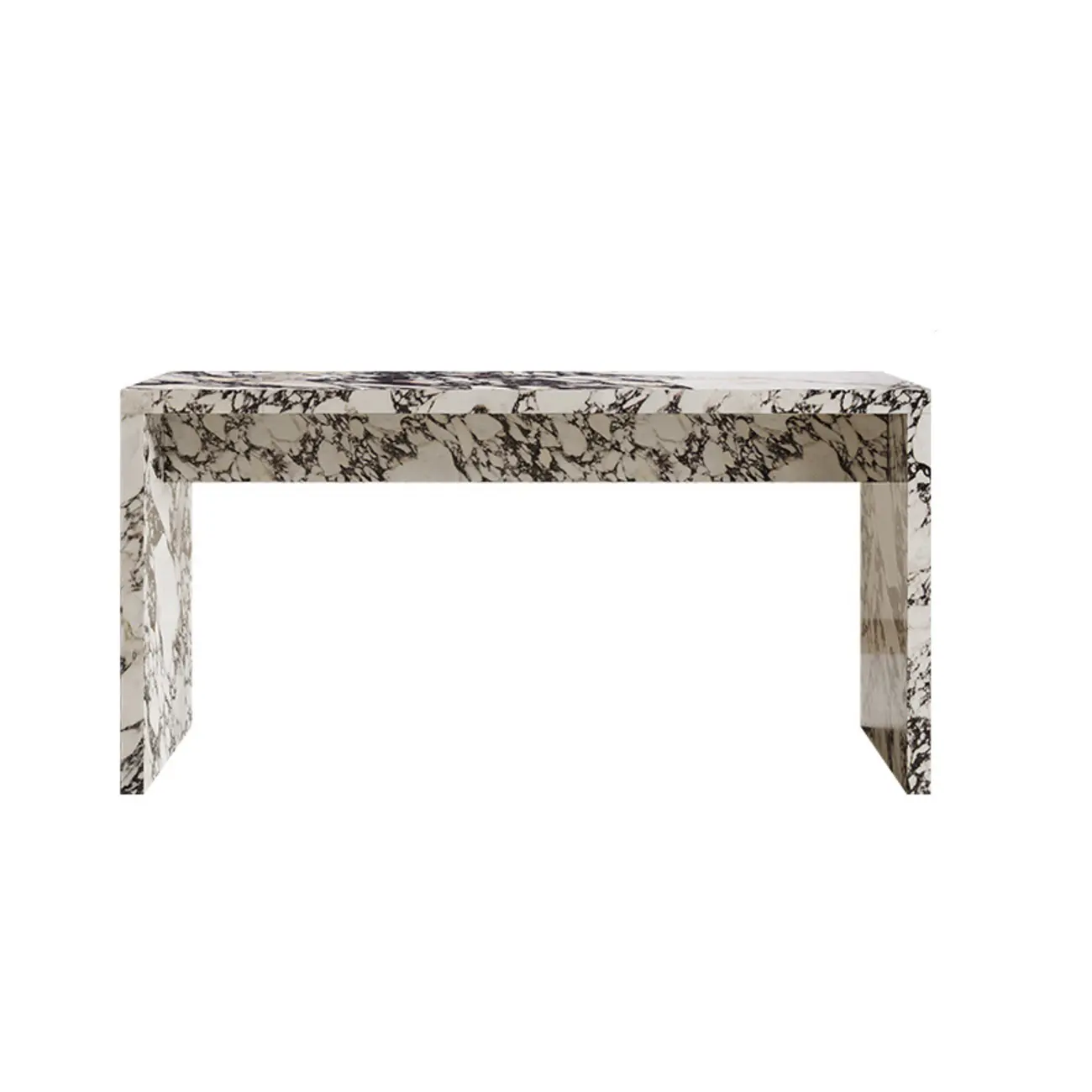 Minimalist White Terrazzo Marble Bar Tables for Kitchen