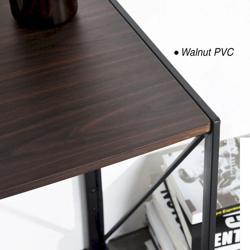 HomyLin 39 Simple Folding Study Writing Desk, No Assembly Required