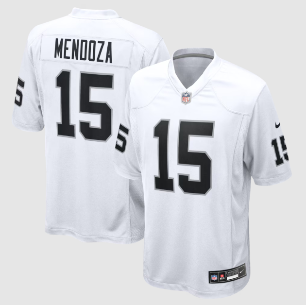 Las Vegas Raiders Fernando Mendoza White Game Player Jersey
