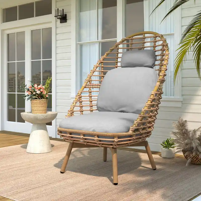 Christopher Knight Home - Mendoza Outdoor PE Rattan Lounge Chair