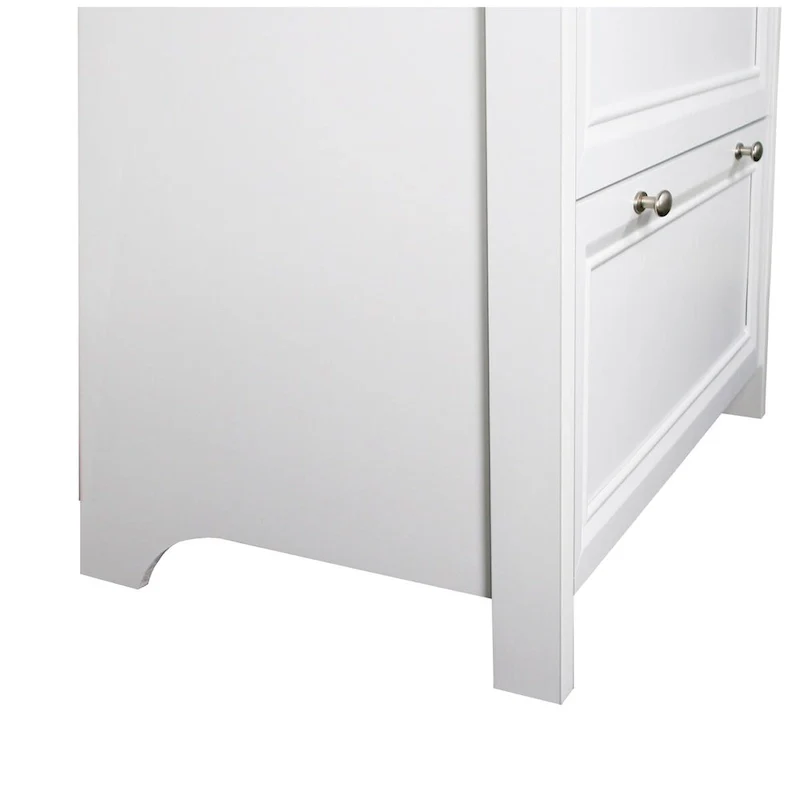 Saint Birch Olivia Grey Oak and White Finish 2 Drawer Lateral Filing Cabinets