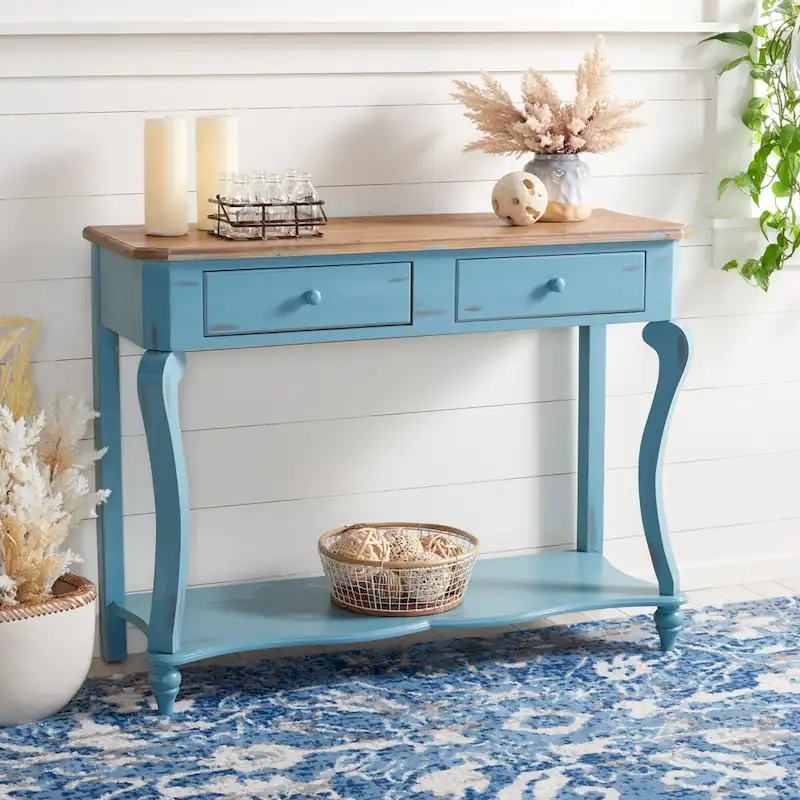 Gold Iron Accent Table with Mirrored Top – 15Wx15Dx20H, Contemporary Style