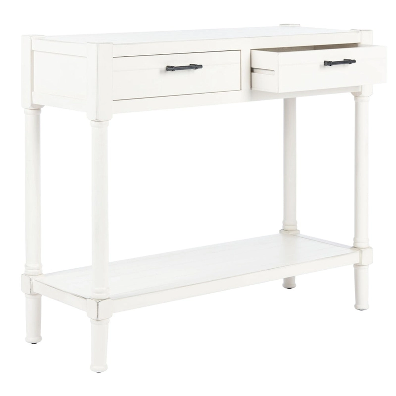 SAFAVIEH Phillis 2-Drawer Console Table - 35.5 W x 13 L x 29.5 H - 36Wx13Dx30H