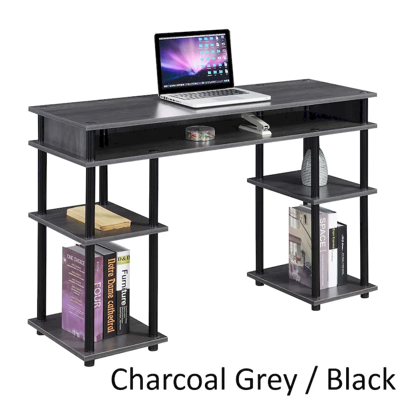 Designs2Go No Tools Student Desk with Shelves