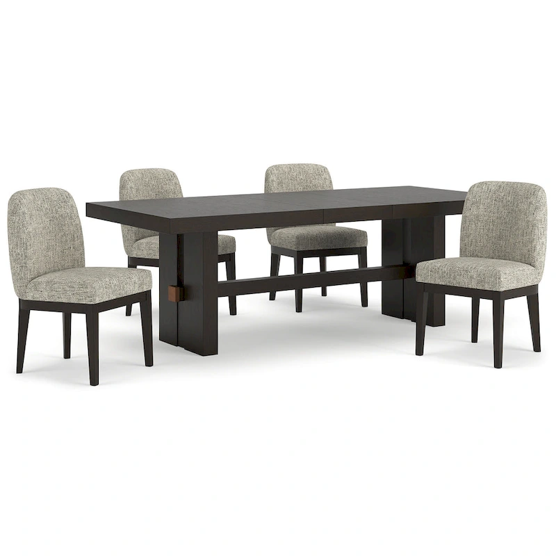 Signature Design by Ashley Burkhaus Dark Brown 5-Piece Dining Package