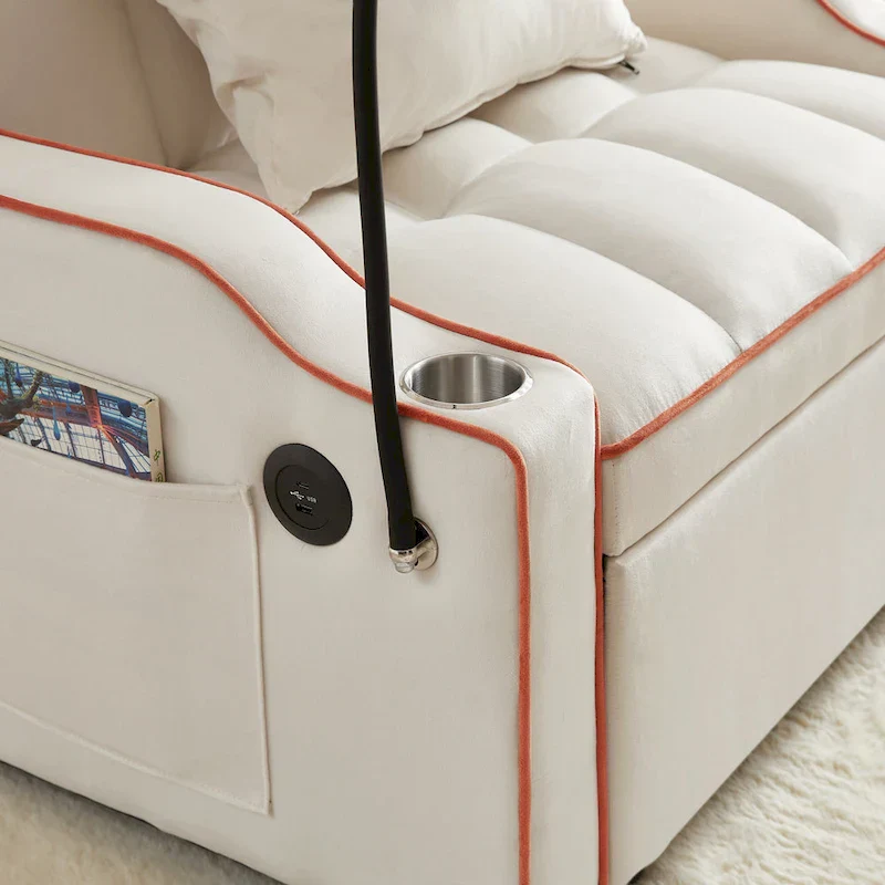 Convertible Sleeper Chair Sofa Bed Adjustable