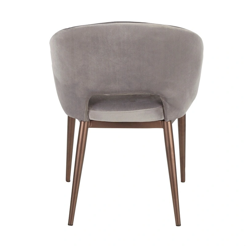 Carson Carrington Vika Upholstered Dining Chair with Copper Metal Legs