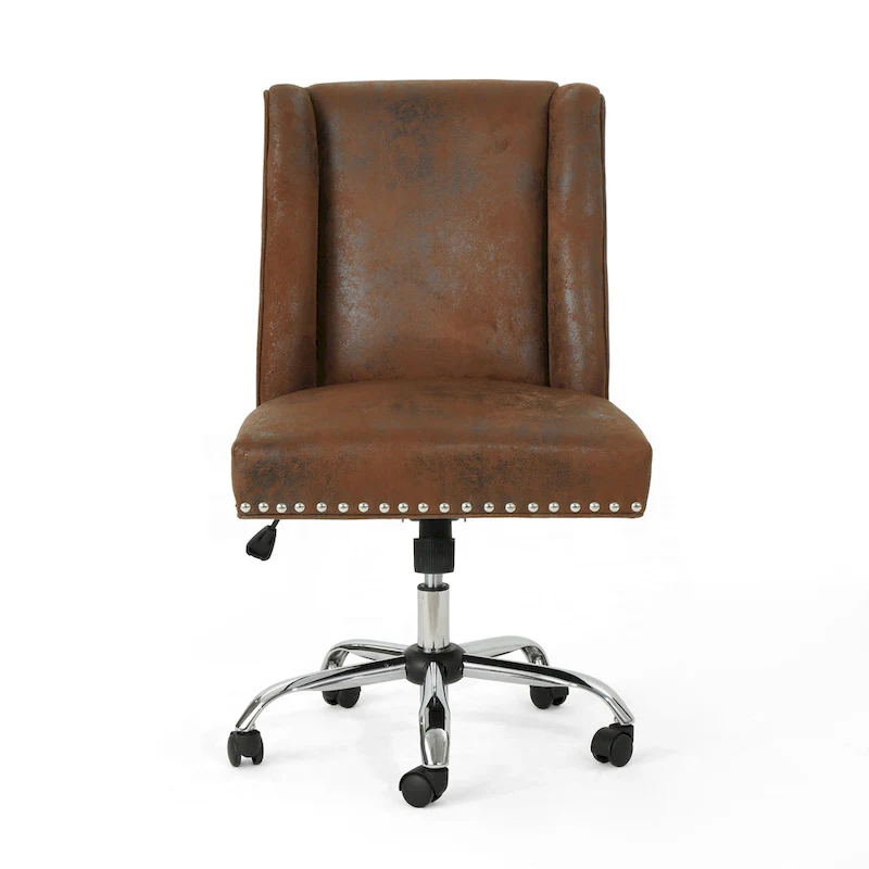 Swivel Office Chair with Chrome Base