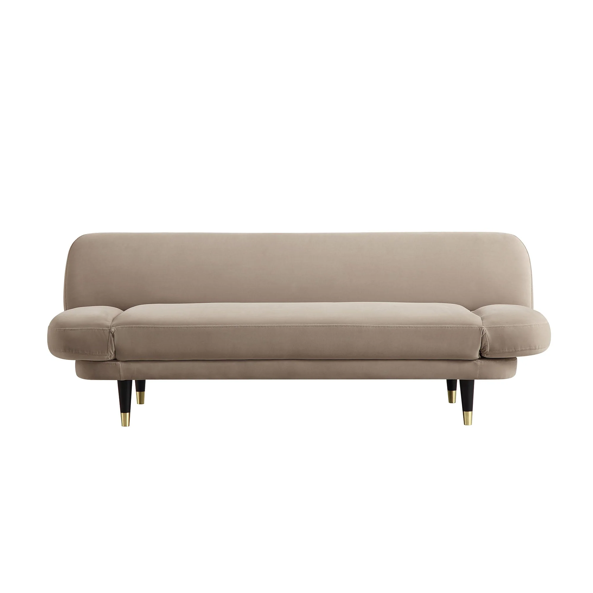 Mink Velvet 2-Seater Sofa Bed Converts to 35
