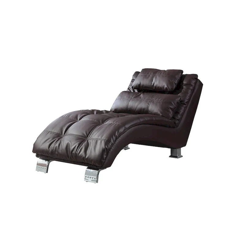 Isley Upholstered Chaise with Arched Base