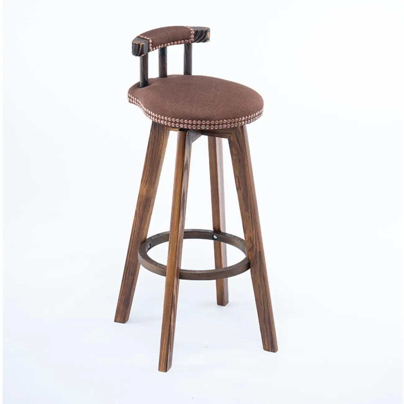 Bar Height Swivel Leather Modern Bar Stools