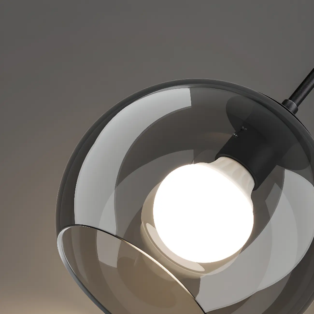 Modern 3-Light Glass Kitchen Pendant Light Adjustable Height