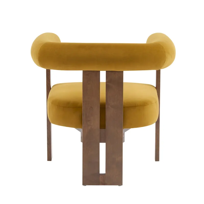 Gilbert Modern Upholstered Round Arm Accent Chair