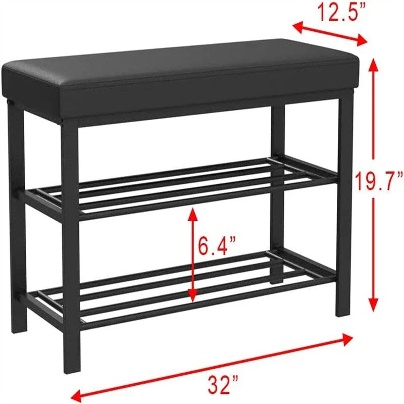 Entryway Shoe Rack - 12.5 D x 32 W x 19.7 H