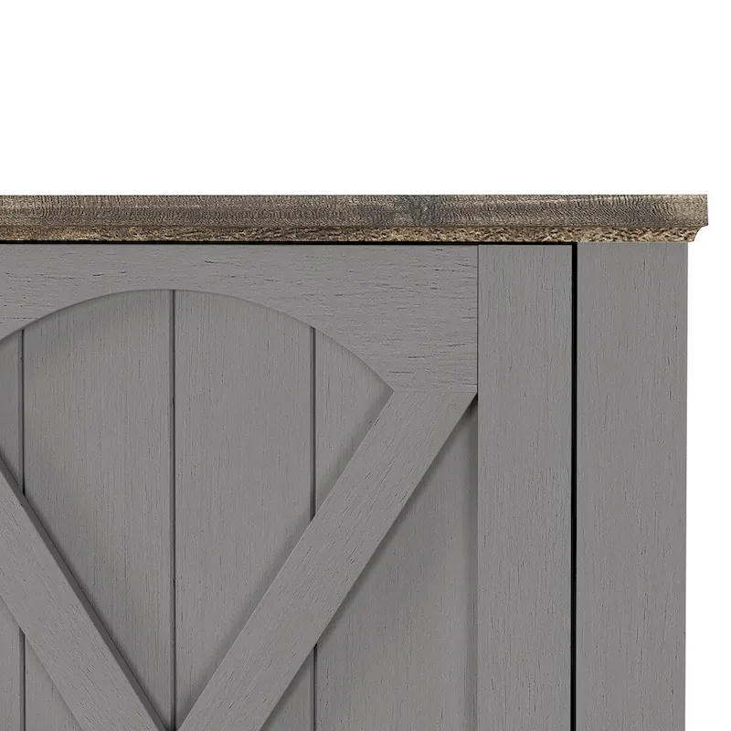 70 Farmhouse TV Stand with Fireplace, Fits up to 75 TV - 70W x 30H x 14.5D