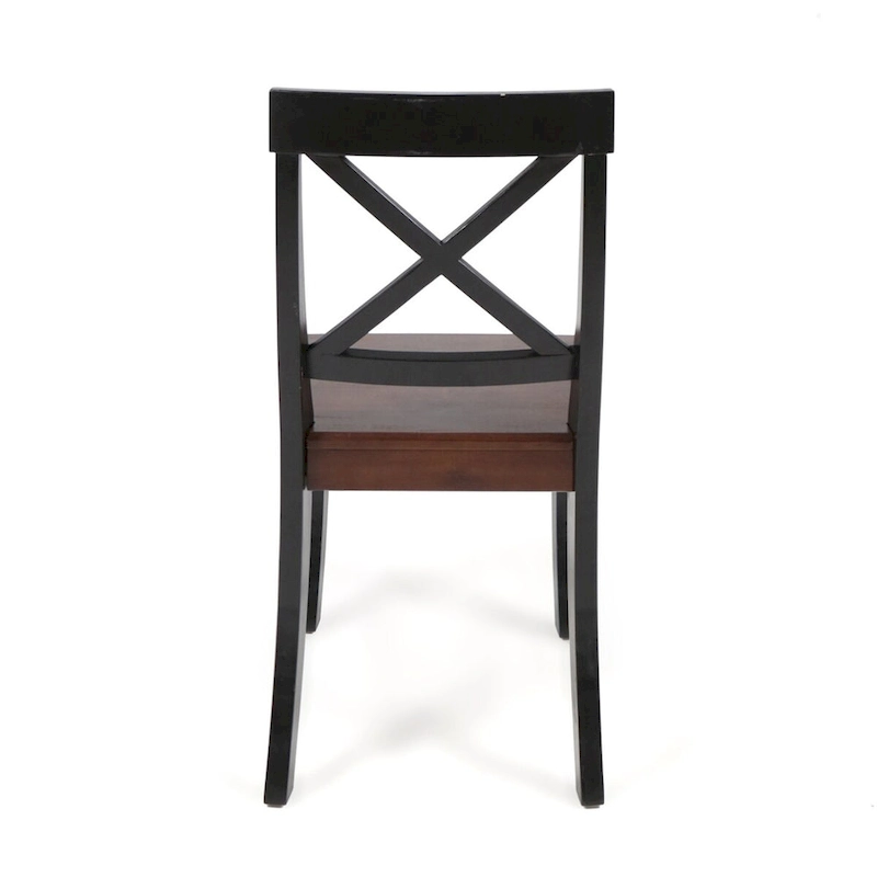 Roshan Farmhouse Acacia Wood Dining Chairs set of 2