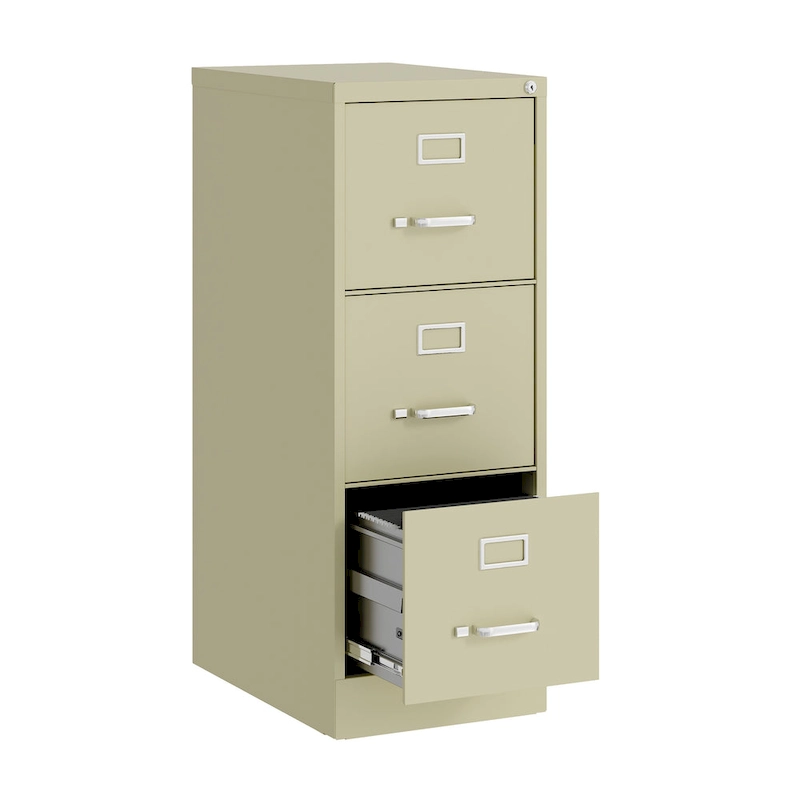 Hirsh 22-in Deep 3 Drawer, Letter Width, Vertical File Cabinet