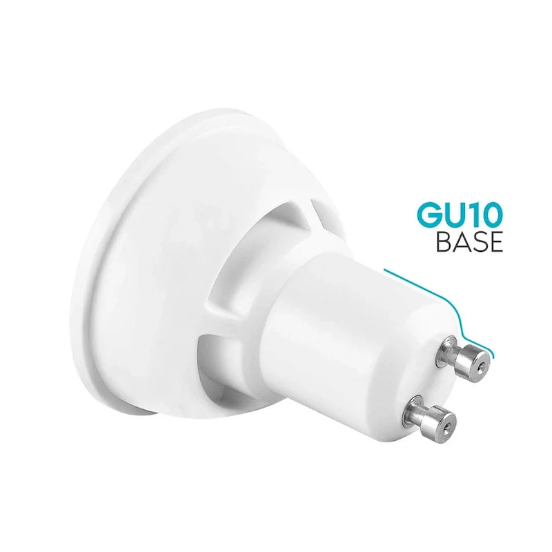 Luxrite MR16 GU10 LED Bulbs Dimmable, 50W Halogen Equivalent, 500 Lumens, 120V, Enclosed Fixture Rated (6 Pack)