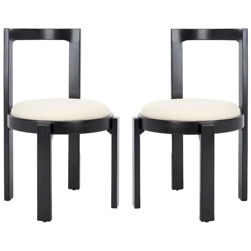 SAFAVIEH Home Estes 19-inch Round Dining Chair [SET of 2] - 20Wx21Dx33H
