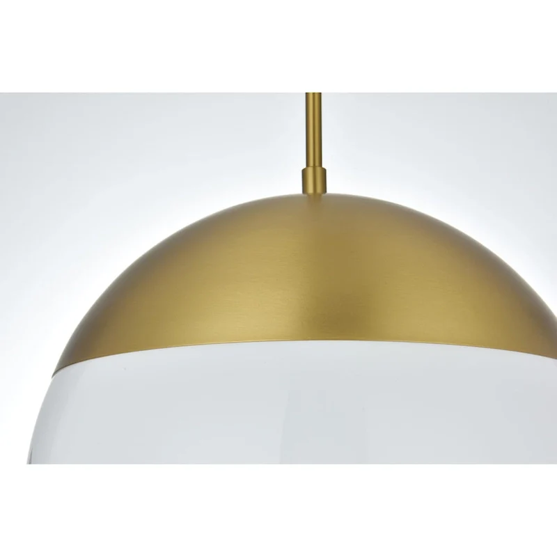 Elegant Lighting Eclipse Single Light 12  Wide Pendant with Frosted