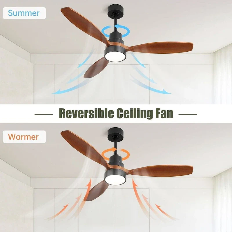 52  Low Profile Ceiling Fan with Light and Remote Control
