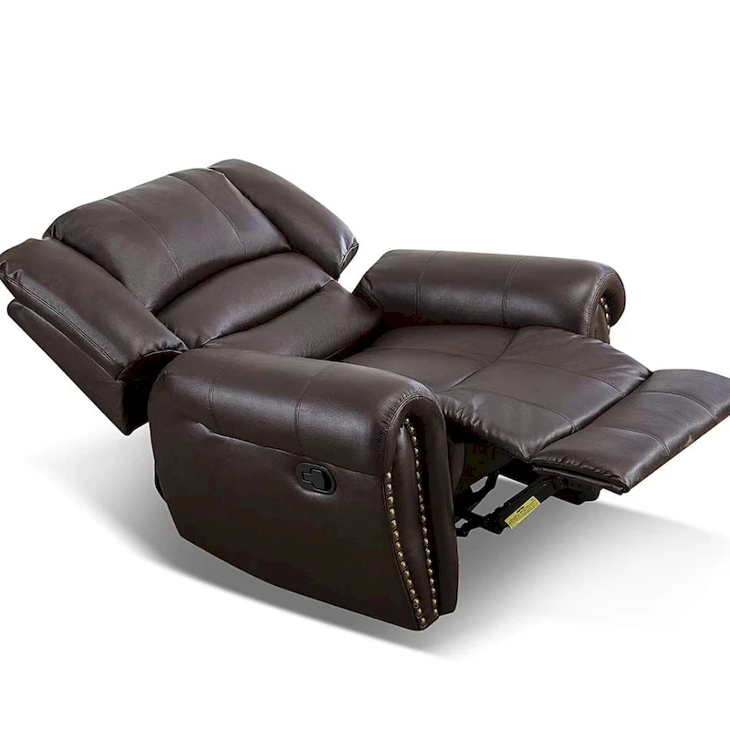 Overstuffed Manual Standard Recliner Chair Sofa