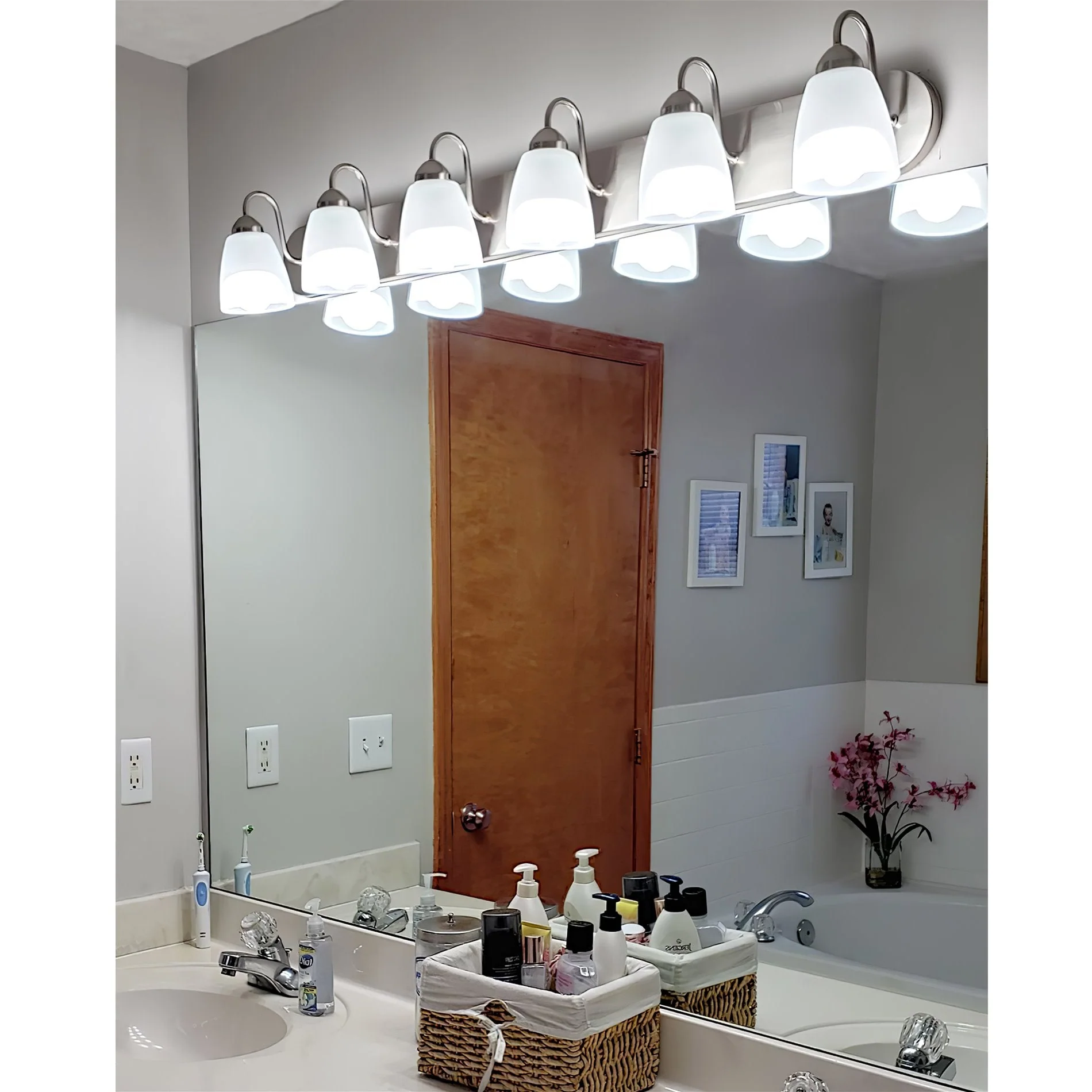 Armada 49 Modern 6-Light Over Mirror Vanity / Bathroom Light