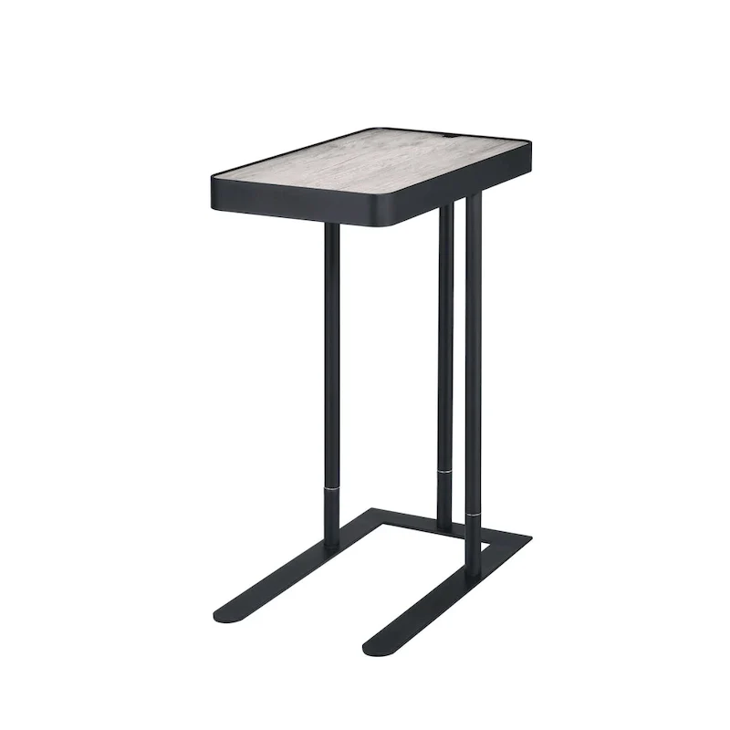 Schofield Industrial 20-inch Metal C-Shape Slide-open Top Side Table by Furniture of America