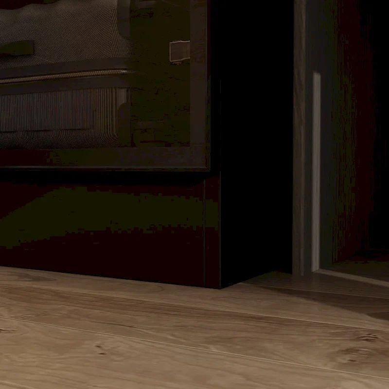 Modern Aluminum Framed Wardrobe: Spacious Design with LED Armoires