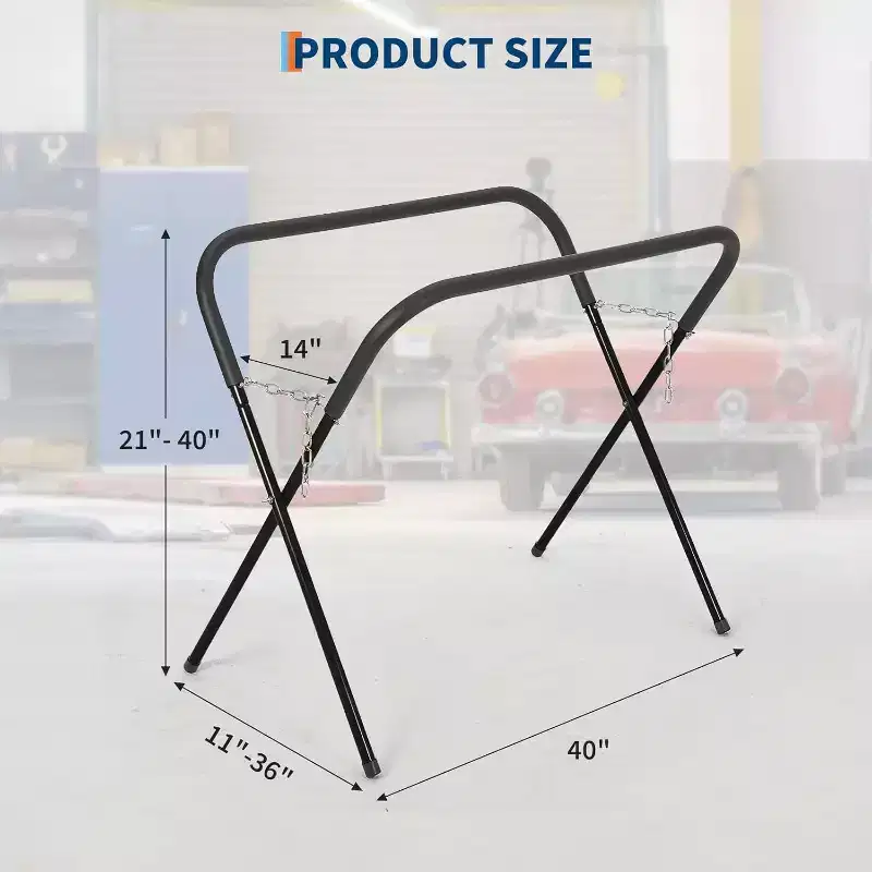 Portable Workbench - 500LBS Load Capacity (Carbon Steel, Red Painted Stand)